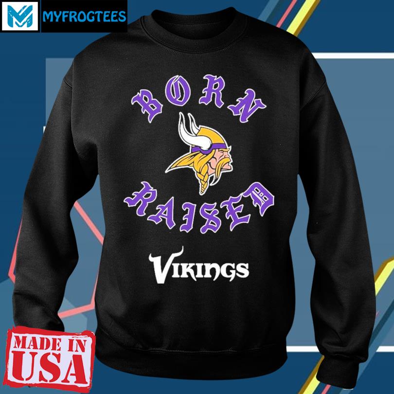 Minnesota Vikings Born X Raised Unisex T Shirt - Limotees