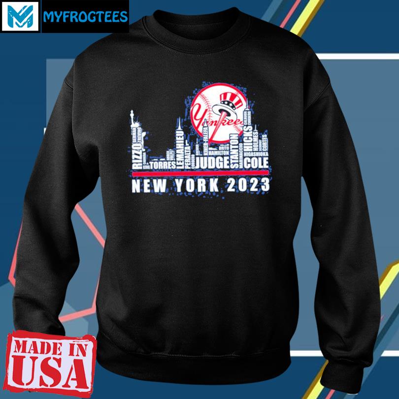 New York Yankees Skyline Player Names 2023 Shirt, hoodie, sweater, long  sleeve and tank top