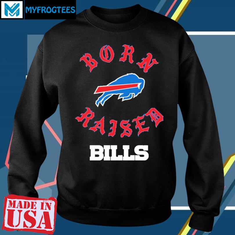 Unisex Born x Raised Royal Buffalo Bills Pullover Hoodie Size: Small