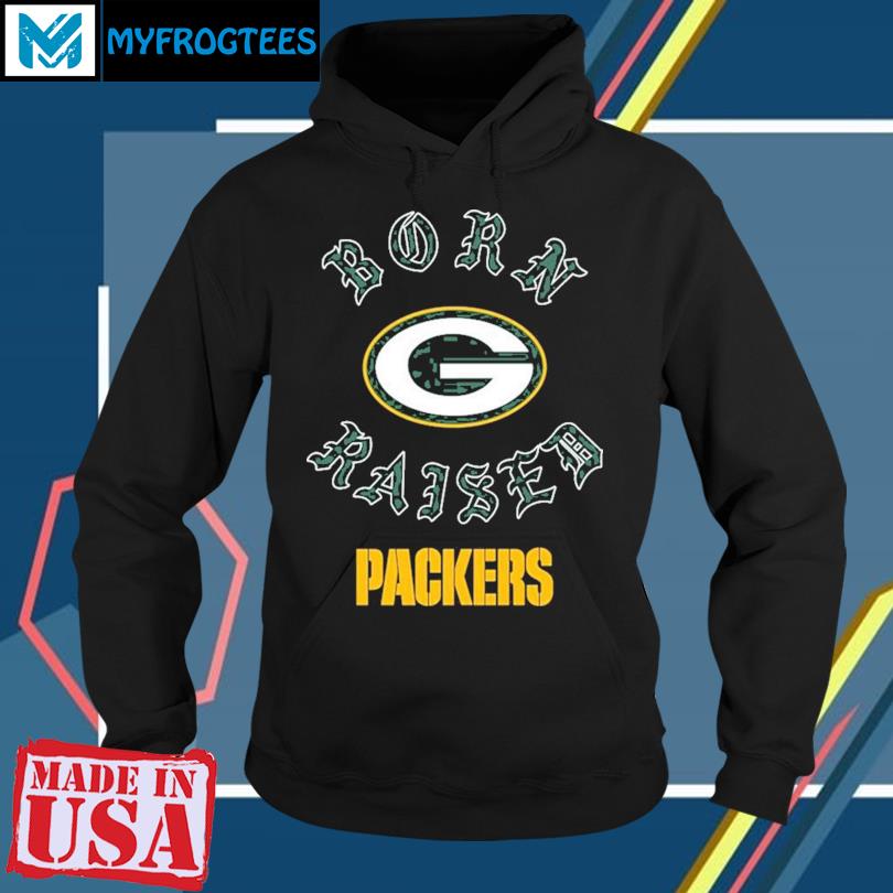 Born x raised Green Bay Packers on the turf go pack go shirt, hoodie,  longsleeve, sweater