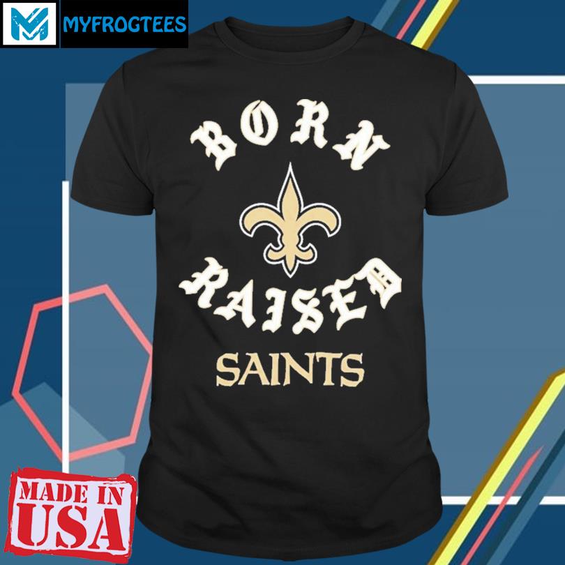 New Orleans Saints Men's Black and Gold Causal T-shirt