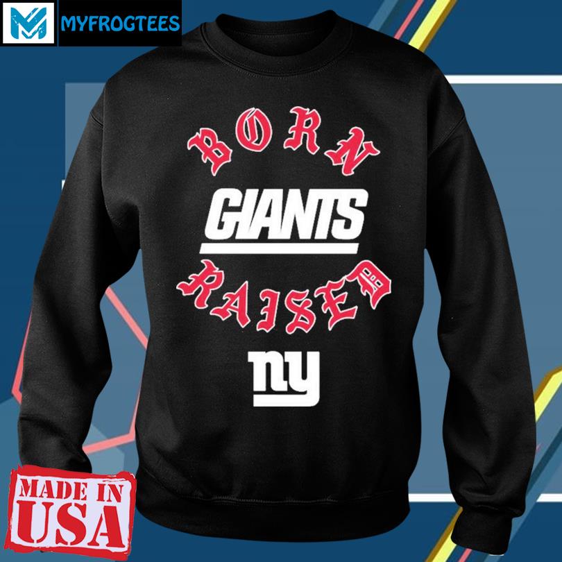 Official New York Giants Born X Raised Unisex T Shirt - Limotees