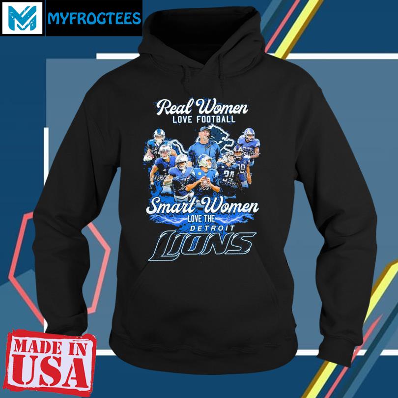 Real Women Love Football Smart The Detroit Lions Shirt ⋆ Vuccie