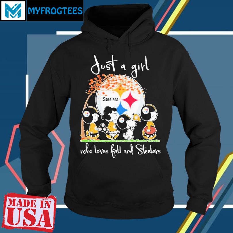 Official just A Girl Who Love Fall And Pittsburgh Steelers Peanuts Snoopy  Tshirt, hoodie, sweater, long sleeve and tank top