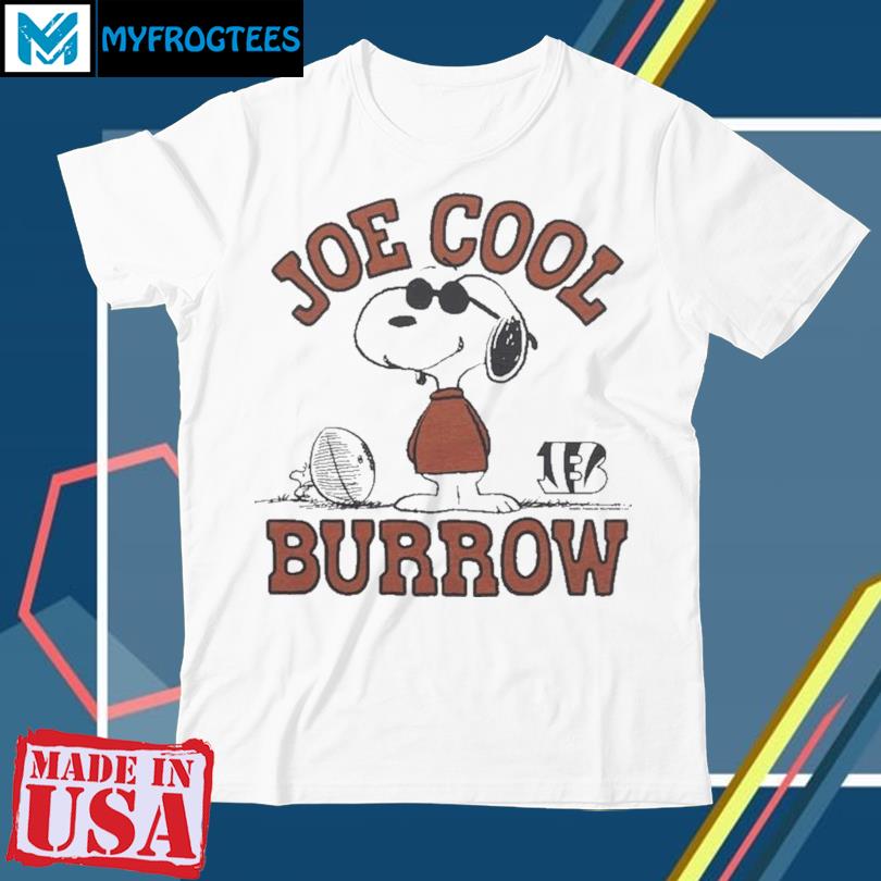 Peanuts X Bengals Joe Cool Burrow Shirt, hoodie, sweater and long