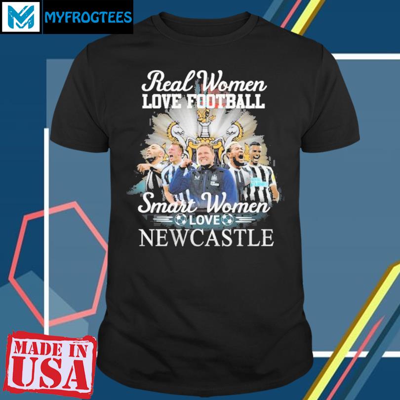 Real women love Football smart women love Newcastle United shirt