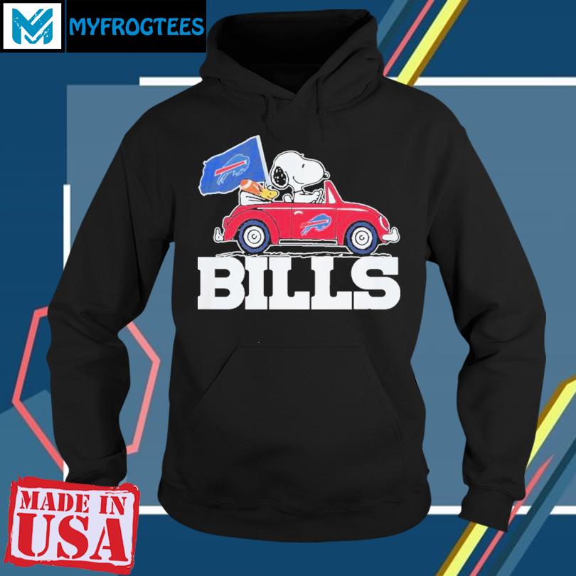 Snoopy and Woodstock drive Car Buffalo Bill shirt, hoodie, sweater and long  sleeve