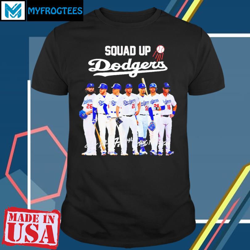 Squadd Up Los Angeles Dodgers 2023 Signatures Shirt