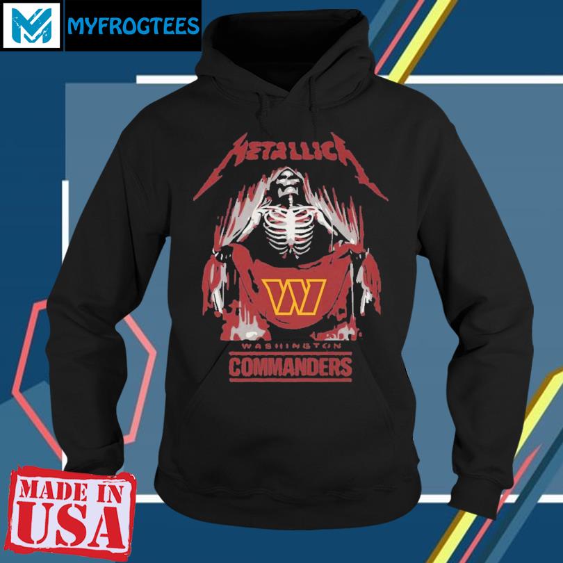 Metallica Collab Washington Commanders 2023 shirt, hoodie, sweater