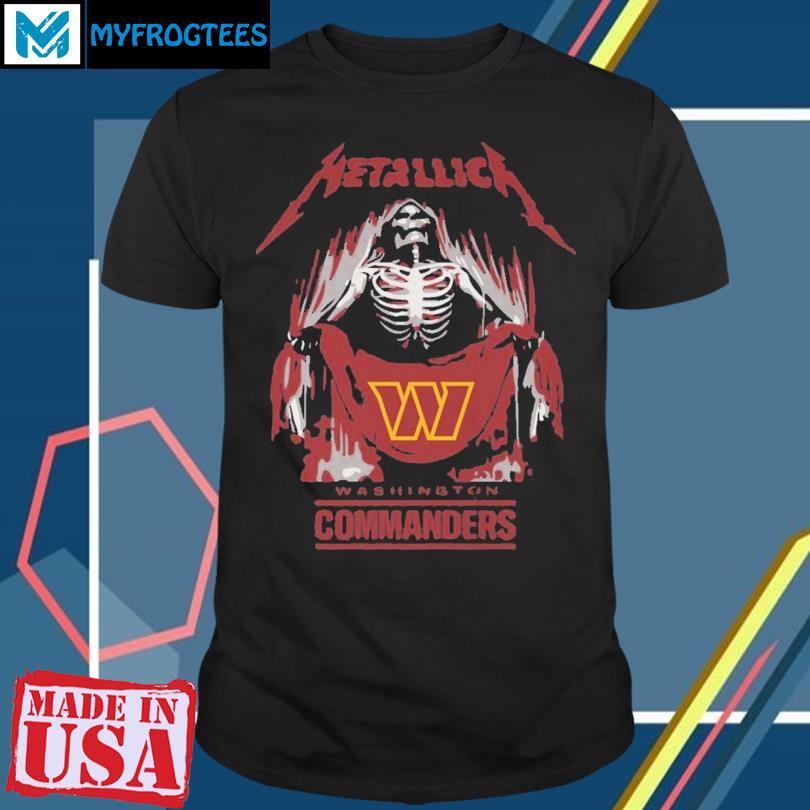 Official metallica Collab Washington Commanders T-Shirt, hoodie