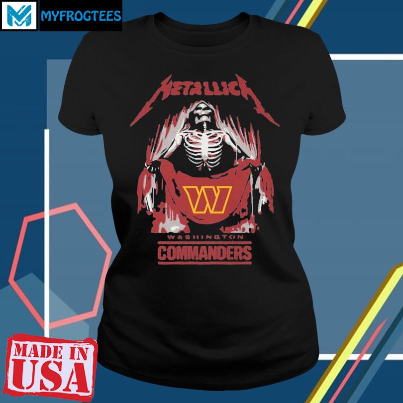 Metallica Collab Washington Commanders T-Shirt, hoodie, sweater, long  sleeve and tank top