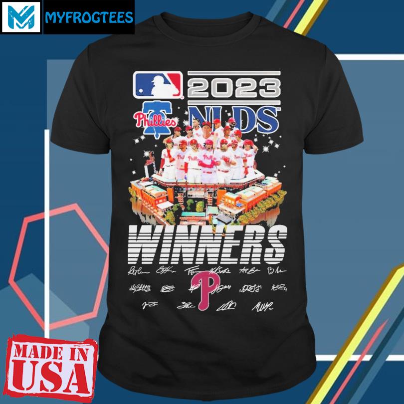 Philadelphia Phillies Team NLDS Champions 2023 Signatures Shirt