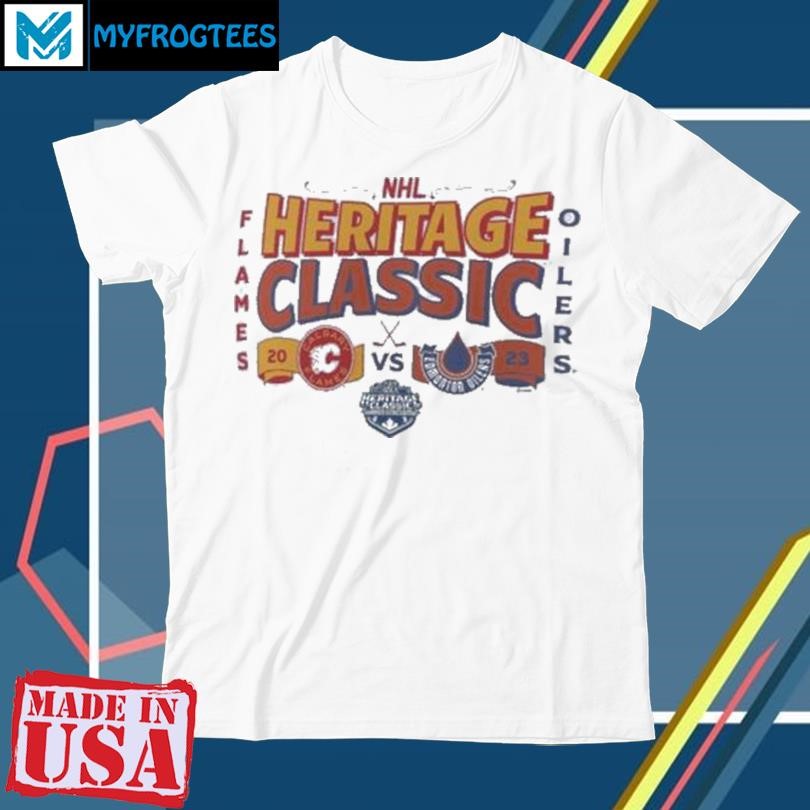 Calgary Flames vs Edmonton Oilers 2023 NHL Heritage Classic Shirt