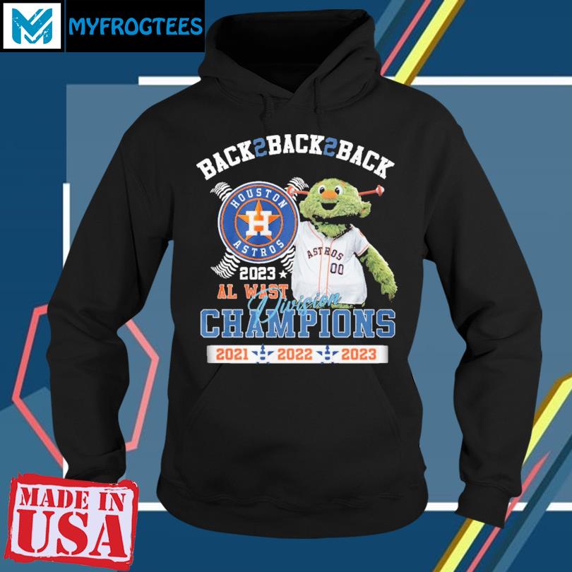 Official Back 2 Back 2 Back AL West Division 2021 2022 2023 Champions  Houston Astros T-Shirt, hoodie, sweater, long sleeve and tank top