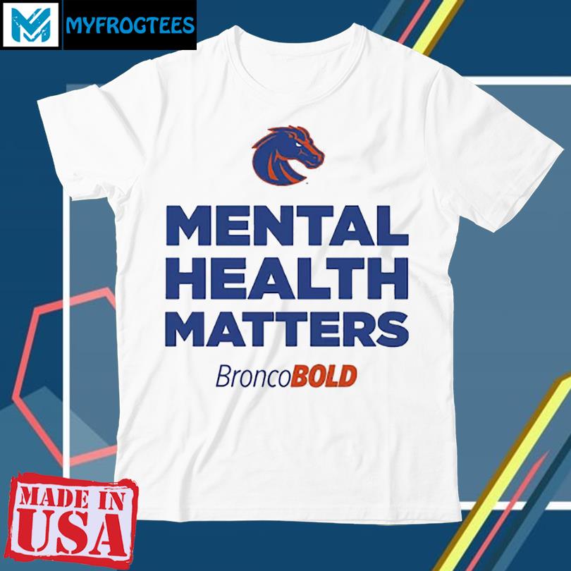 Women's White Boise State Broncos Bold Type Easy T-Shirt