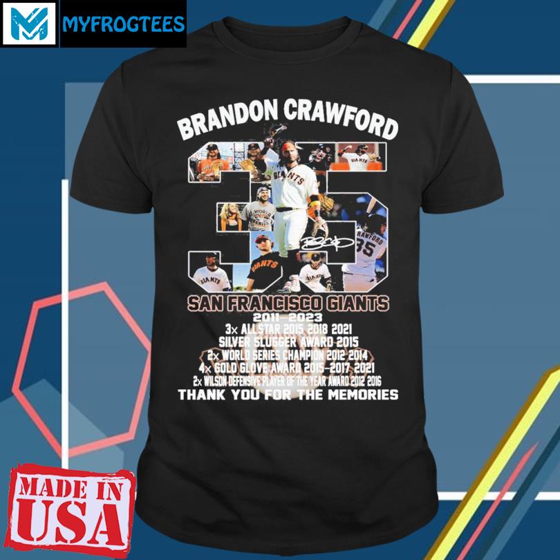 San Francisco Giants Brandon Crawford 2011-2023 Thank You For The