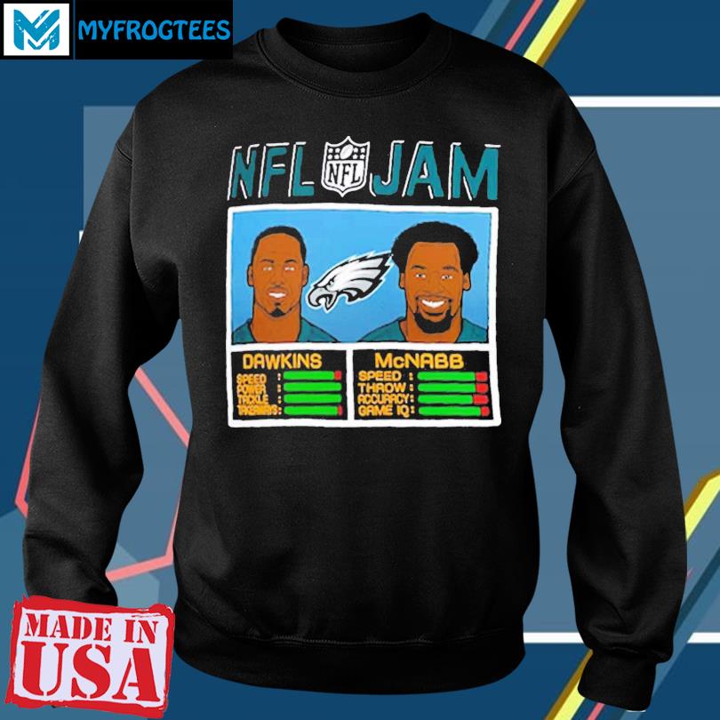 Brian Dawkins & Donovan McNabb Philadelphia Eagles Homage NFL Retired Jam  Tri-Blend T-Shirt - Heathered Charcoal