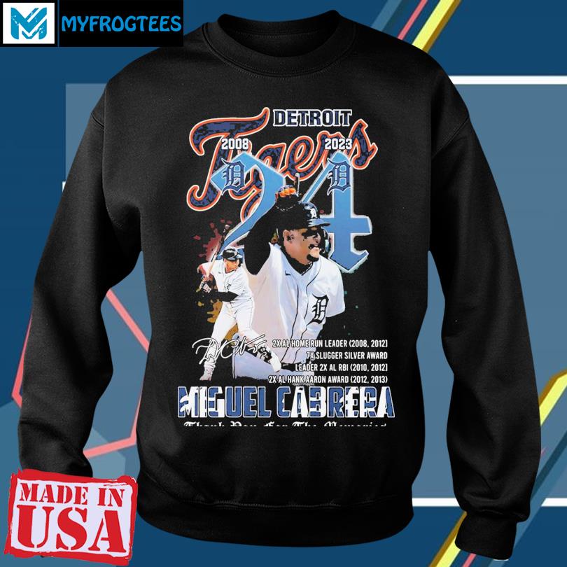 20 Years 2003-2023 Miguel Cabrera Miami Marlins And Detroit Tigers Thank  You For The Memories Shirt, hoodie, sweater, long sleeve and tank top