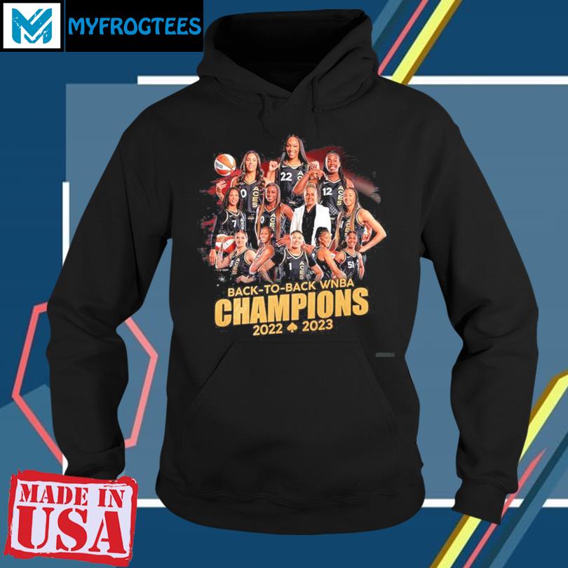 Las Vegas Aces 2022-2023 back to back champions shirt, hoodie