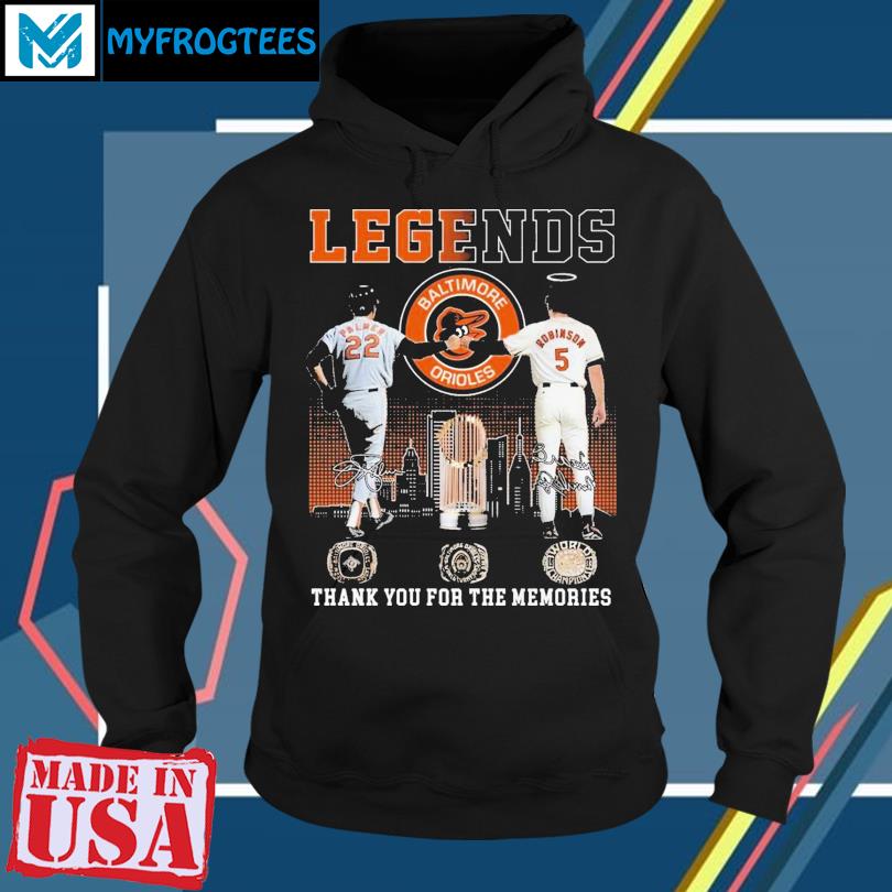 Legends Baltimore Orioles Palmer And Robinson Thank You For The Memories T-shirt  - Shibtee Clothing