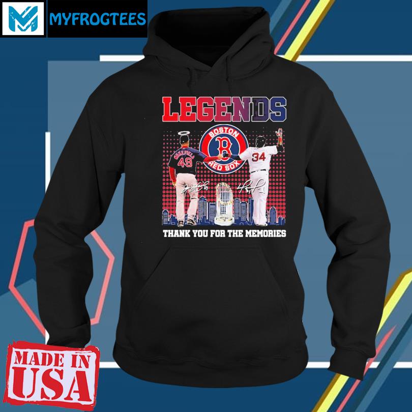 Boston Red Sox World Series Legends Thank You for the memories signatures  shirt, hoodie, longsleeve, sweatshirt, v-neck tee