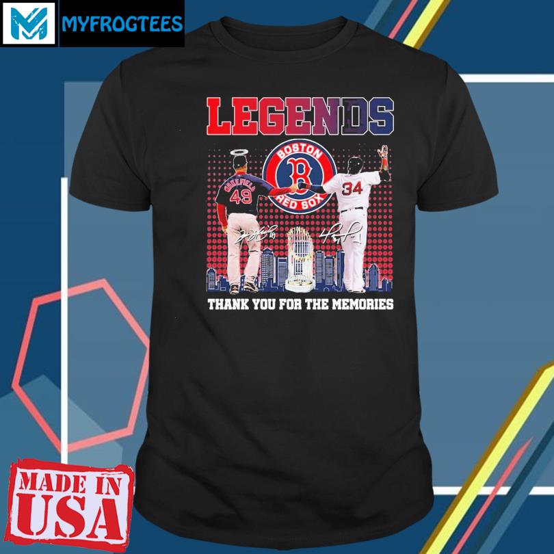 Boston Red Sox World Series Legends Thank You for the memories signatures  shirt, hoodie, longsleeve, sweatshirt, v-neck tee