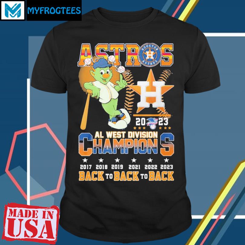 Houston Astros Al West Division Champions Back To Back To Back Shirt -  ShirtsOwl Office