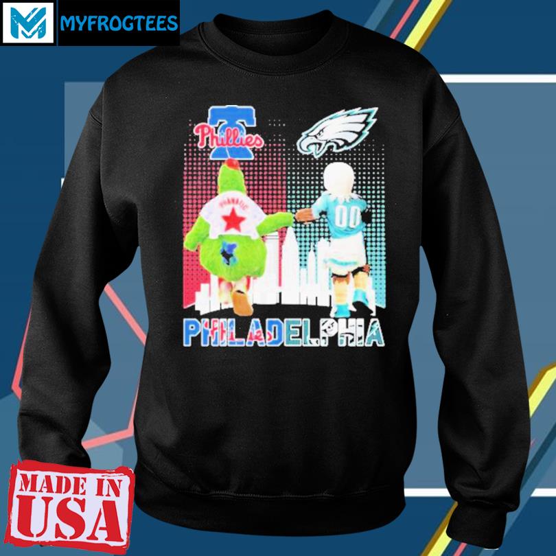 Philadelphia Phillies And Philadelphia Eagles Character City T Shirt,  hoodie, sweater, long sleeve and tank top