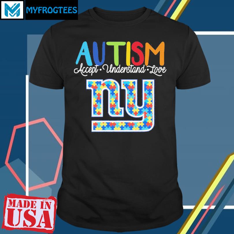 New York Giants NFL Special Autism Awareness Design Hoodie T Shirt - Growkoc