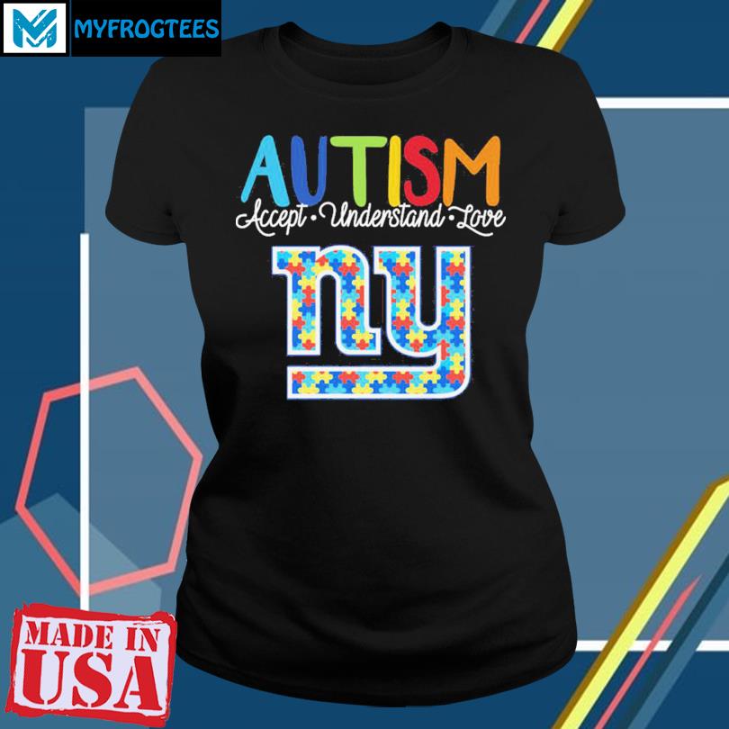 New York Giants NFL Autism Awareness Personalized Hoodie T Shirt - Growkoc