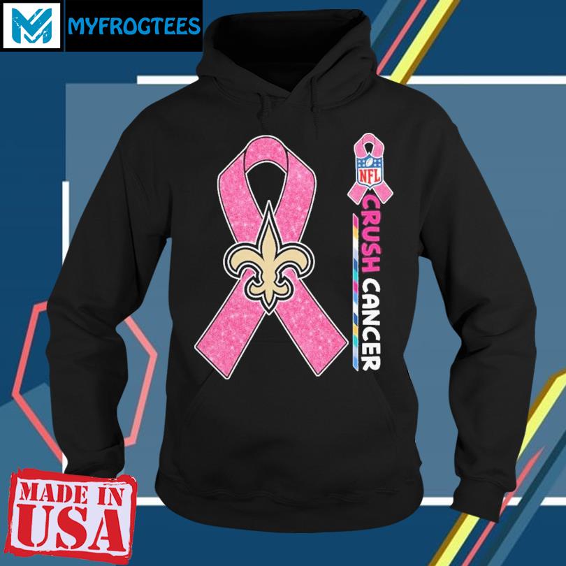 Original New Orleans Saints NFL Crush Cancer 2023 shirt, hoodie