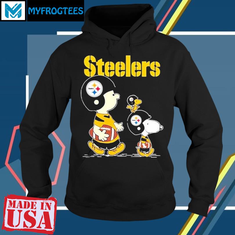 PITTSBURGH STEELERS Let's Play Football Together Snoopy NFL Youth T-Shirt 