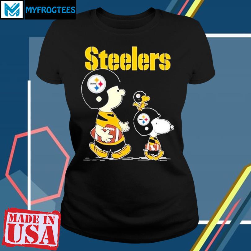 Pittsburgh Steelers Women Short Sleeve T Shirt Loose V-Neck 