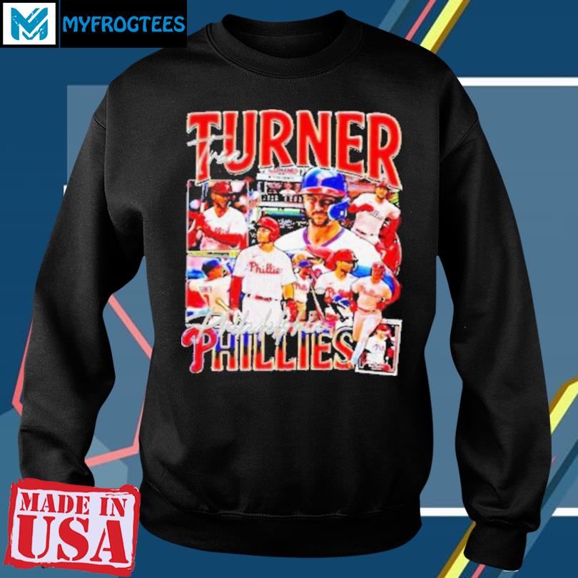 SALE!!! Trea Turner Philadelphia Phillies 2023 Name & Number T-Shirt Gift  Fan