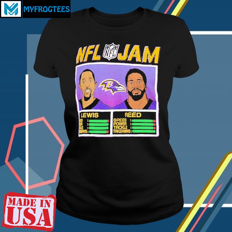 Ed Reed And Ray Lewis Baltimore Ravens Homage NFL Retired Jam T-Shirt -  Kaiteez