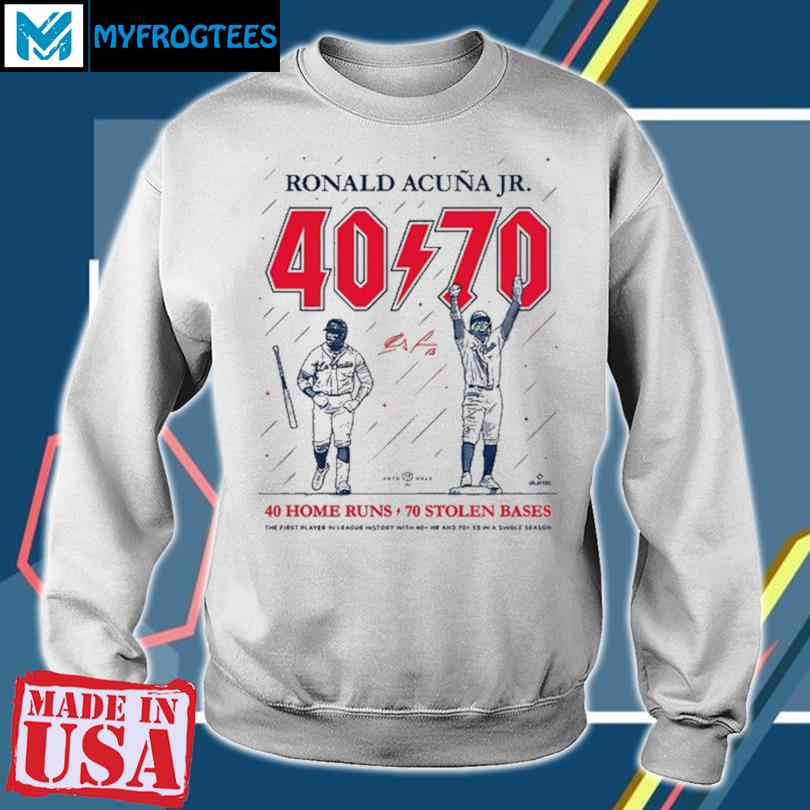 Ronald Acuña Jr Mr. 40 70 shirt, hoodie, sweater, long sleeve and tank top