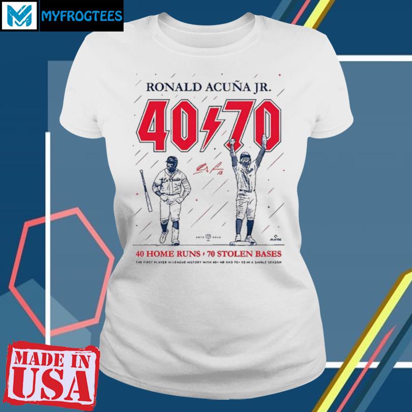 Ronald Acuna Jr 40 Home Runs 70 Stolen Bases T Shirt