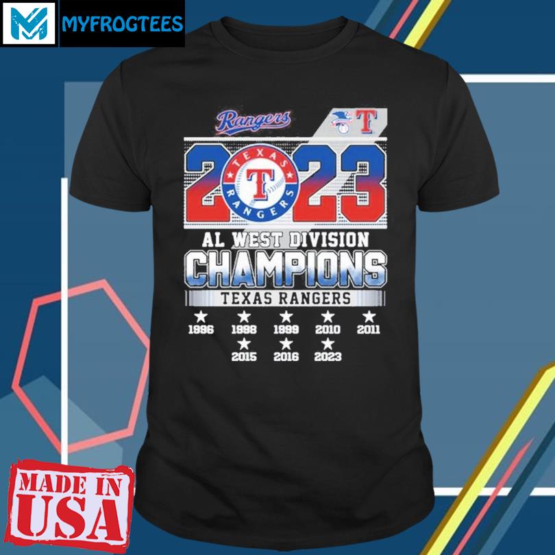 Official texas Rangers AL West Champs 2023 T-Shirt, hoodie, sweater, long  sleeve and tank top