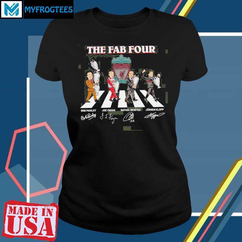 Official The Fab Four Chibi Abbey Road Signatures Shirt, hoodie