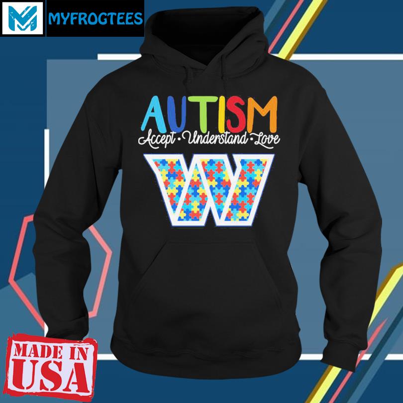 Washington Commanders NFL Special Autism Awareness Design Hoodie T Shirt -  Growkoc