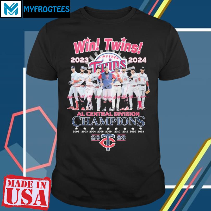 Win Twins Al Central Division Champions 2023 – 2024 Minnesota Twins Shirt -  StyleIconsTee