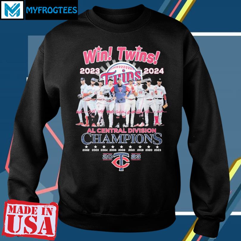 Eletees Win Twins 2023-2024 Al Central Division Champions 2023 Minnesota Twins Shirt