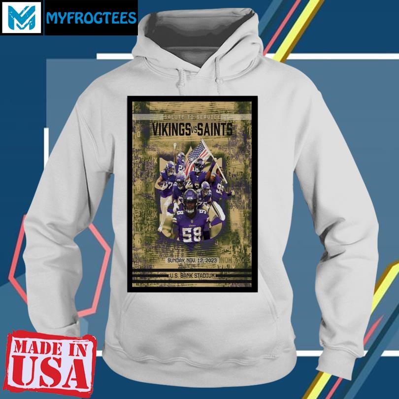 Vikings salute to 2024 service hoodie 2019