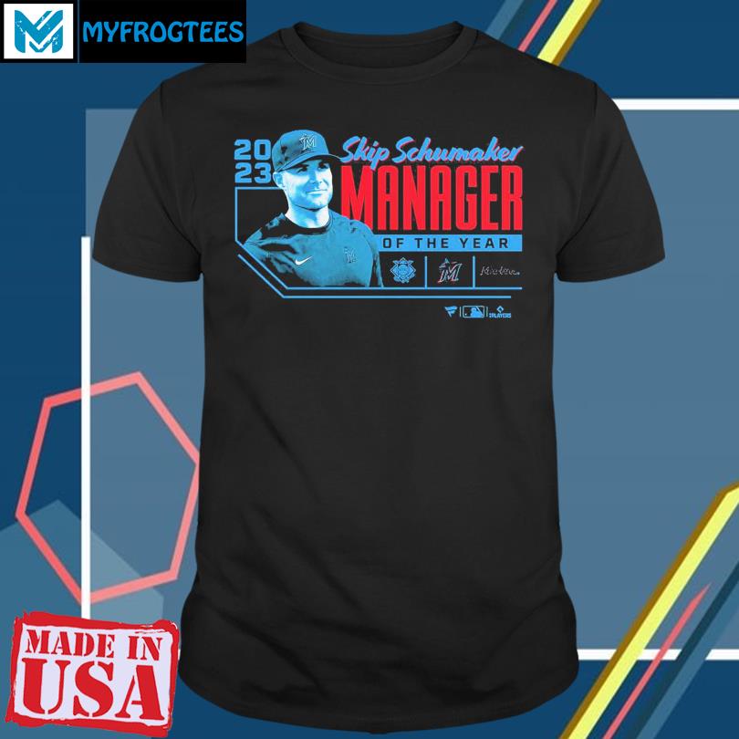 Skip Schumaker Miami Marlins 2023 Nl Manager Of The Year T-Shirt