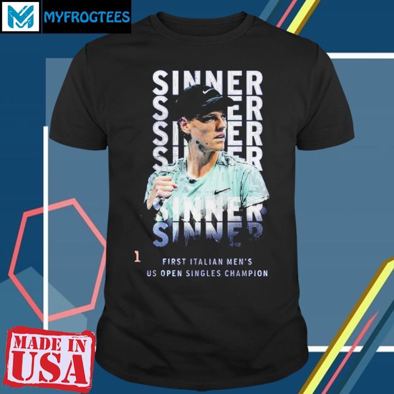 Jannik Sinner Tennis First Italian Men’s US Open Singles Champions T-Shirt