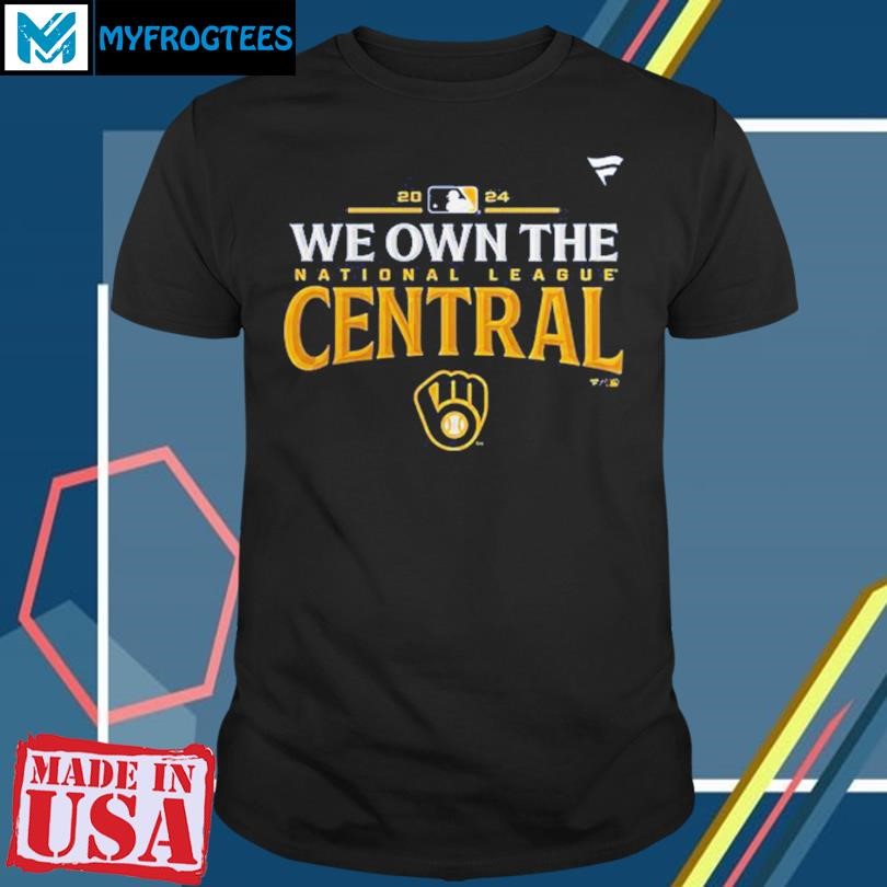 MLB Milwaukee Brewers We Own The National League Central Back To Back 2023-2024 Champions T-Shirt