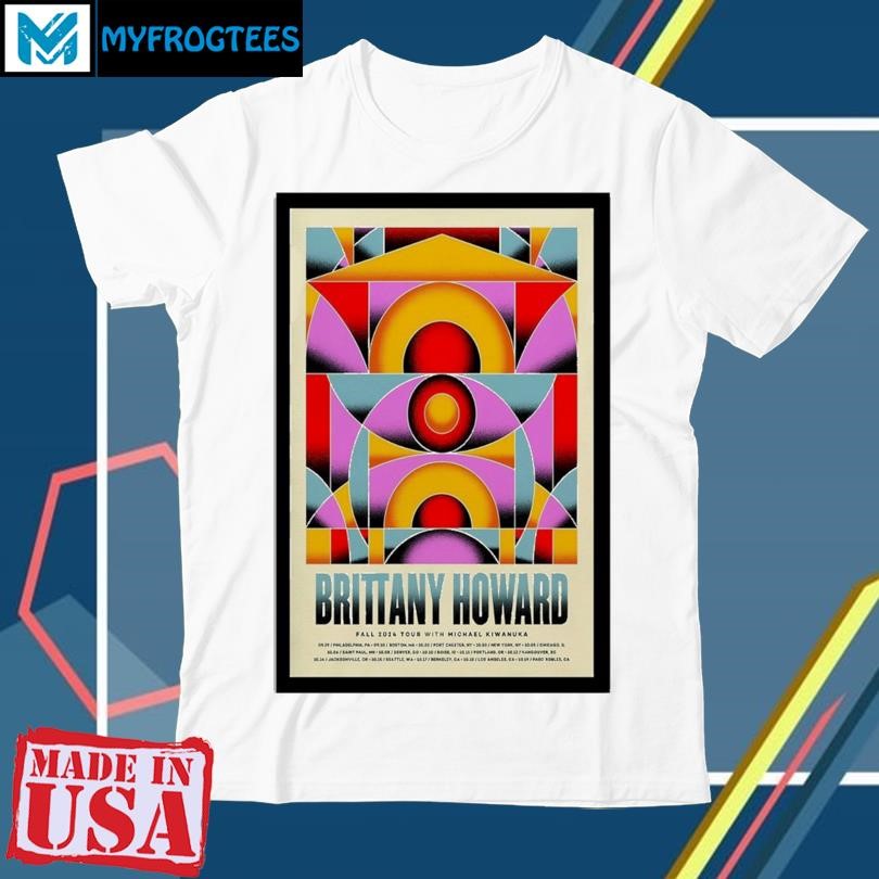 Official Brittany Howard & Michael Kiwanuka Fall 2024 Tour Poster T-Shirt