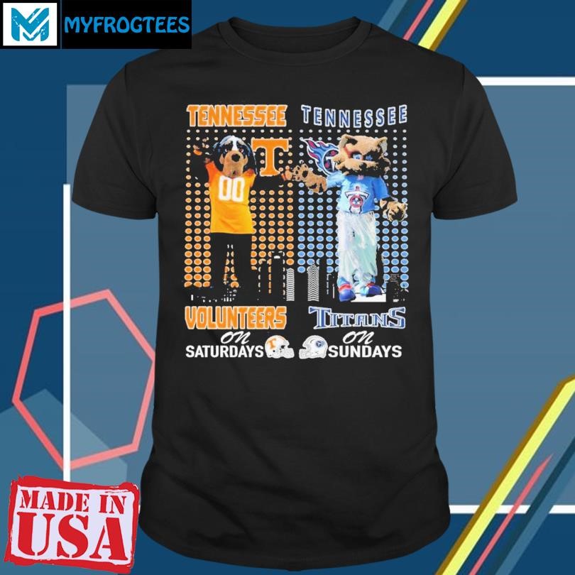 Tennessee Volunteers On Saturdays X Tennessee Titans On Sundays T-Shirt