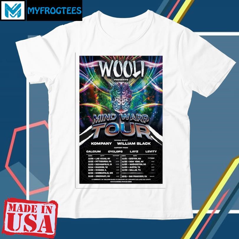 Awesome Wooli Mind Warp Tour 2024 Poster shirt