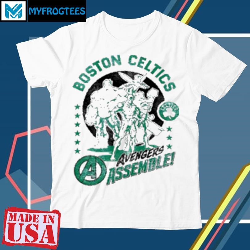 Boston Celtic NBA X Marvel Avengers Assemble T-Shirt